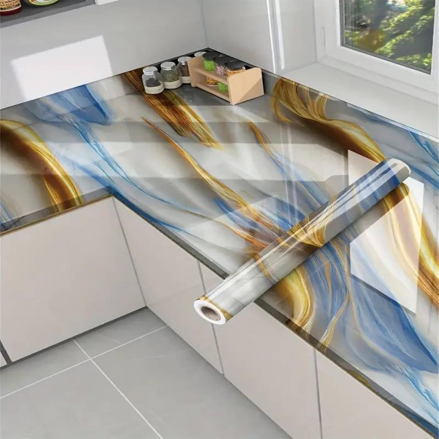swipe n see Abstract Wallpaper ( 60 x 200 ) cm ( Pack of 1 )
