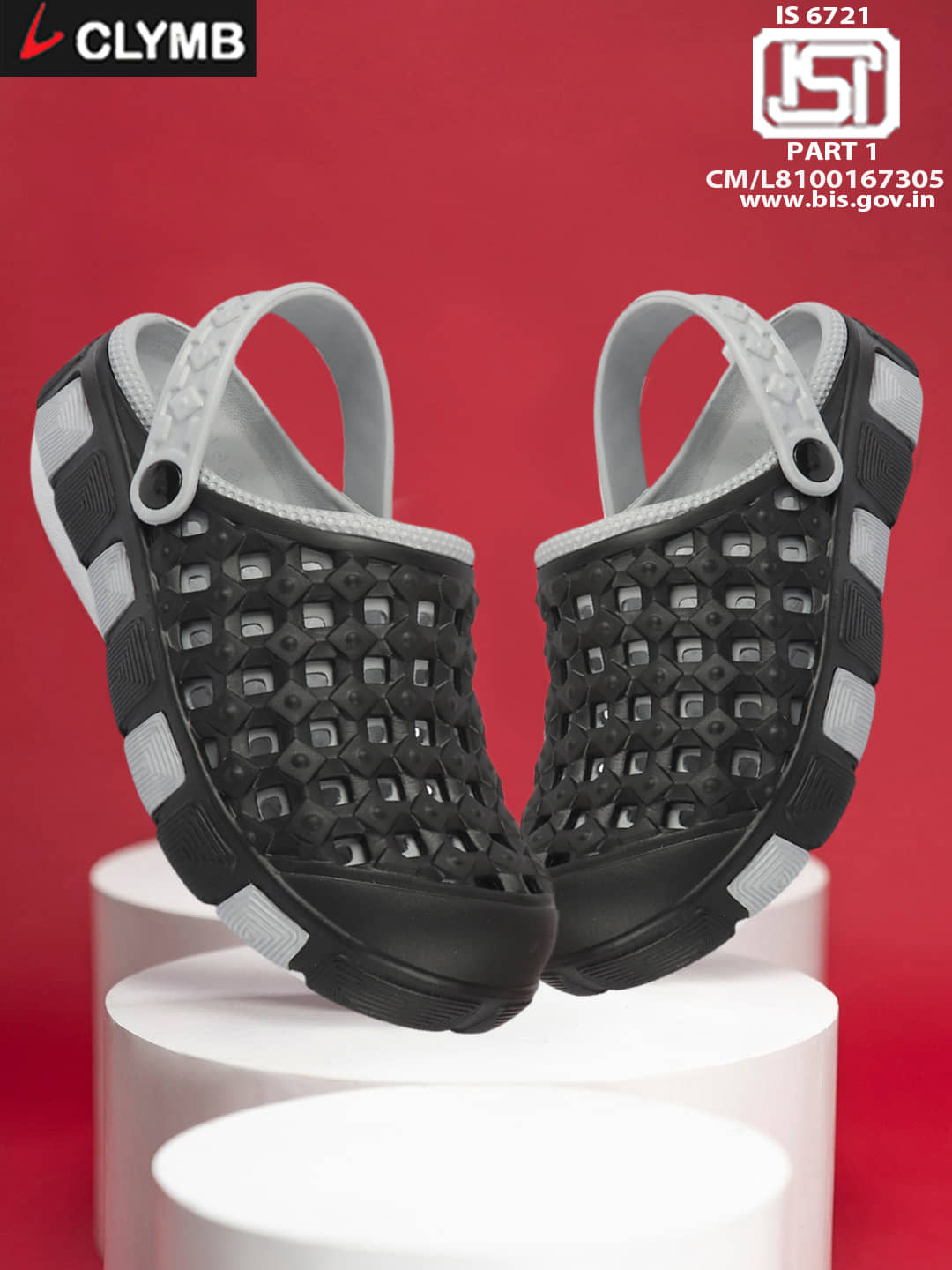 Clymb - Black Men's Clogs