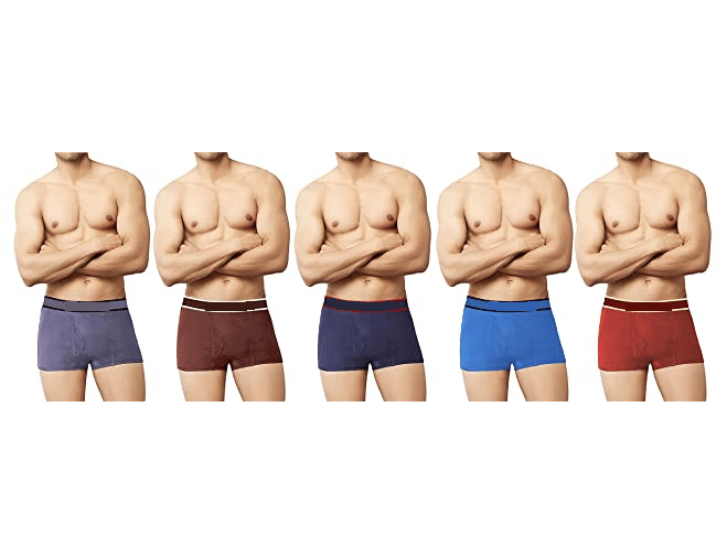 D1 DIFFERENT ONE Pack of 5 Cotton Trunks For Men's ( Multicolor ) D1 DIFFERENT ONE Pack of 5 Cotton Trunks For Men's ( Multicolor )