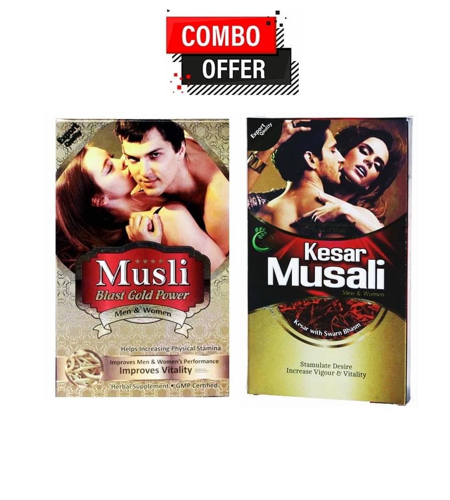     			Dr. Chopra Musli Blast Gold Power Capsule 10no.s & Kesar Musali Capsule For Men & Women 10no.s Pack of 2
