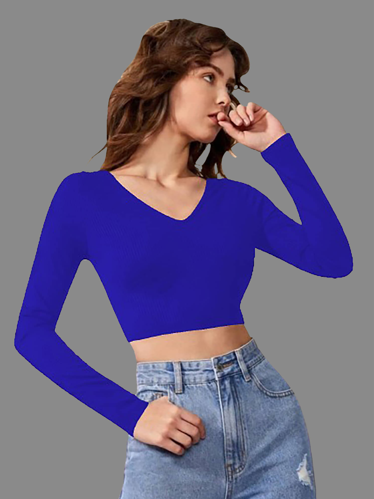 Dream Beauty Fashion Women's Polyester Crop Top ( Maroon )