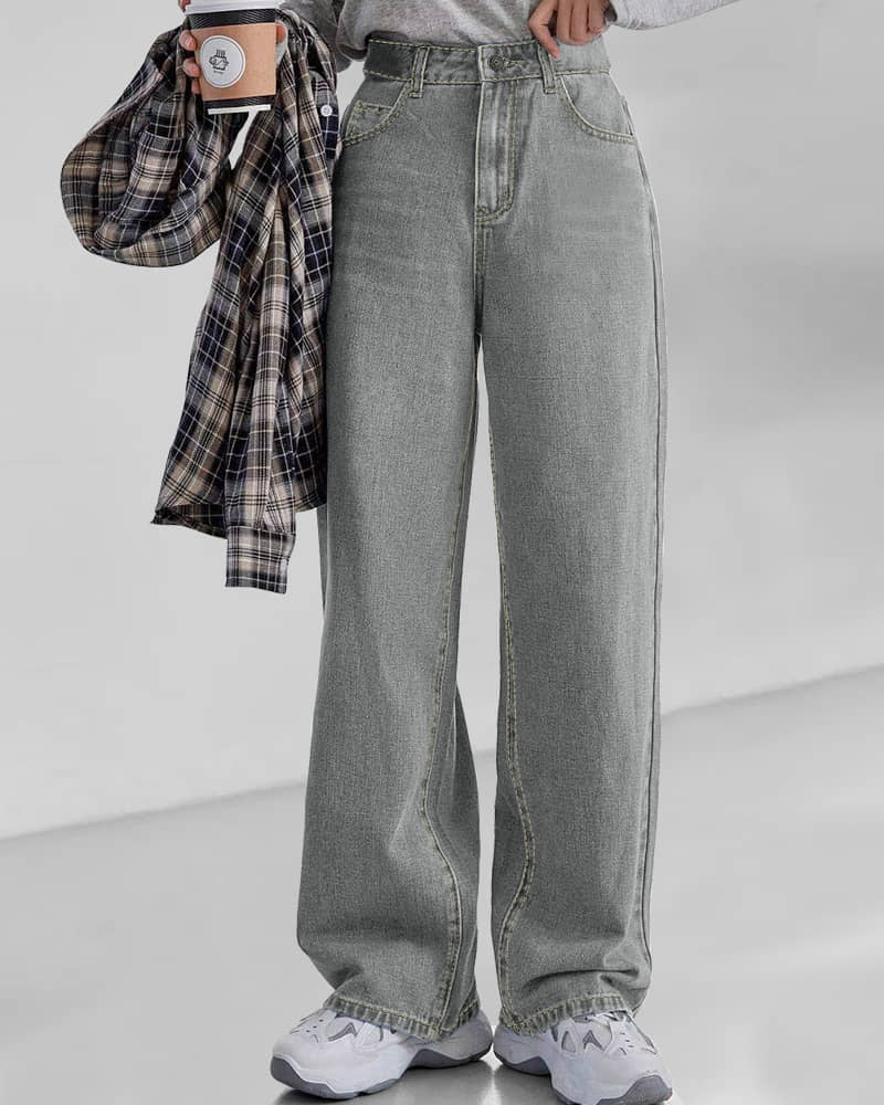 Eyebogler - Black Denim Baggy Fit Women's Jeans ( Pack of 1 ) - Jeans | Buy online on ZillyBuy