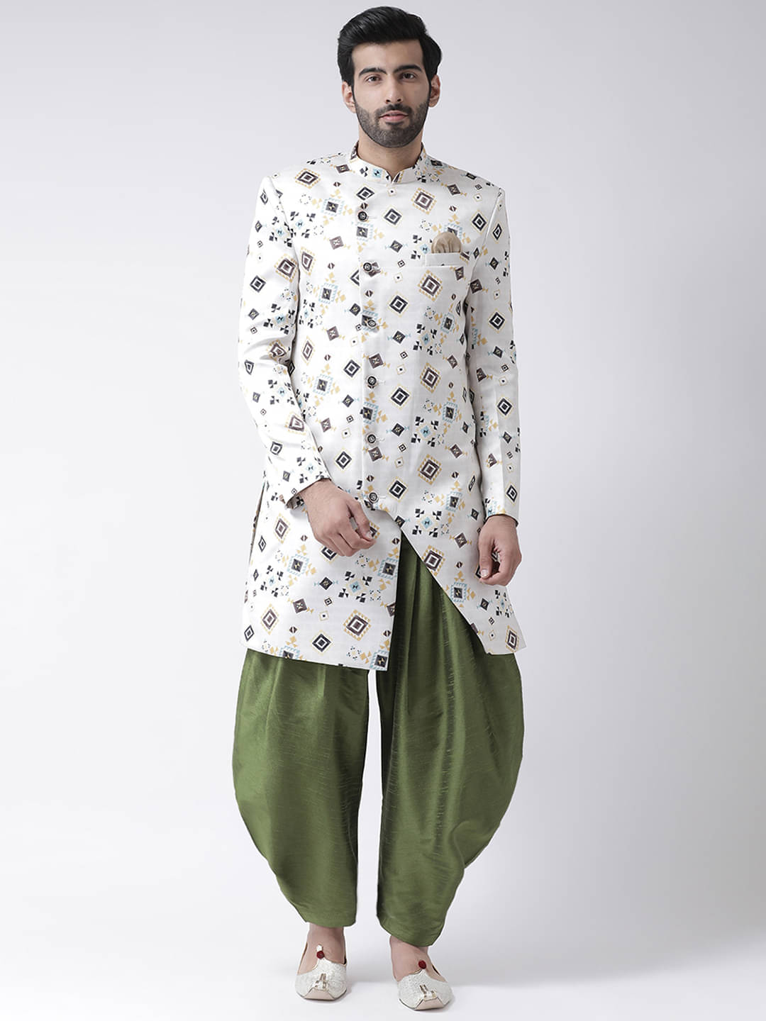     			Hangup Multi Viscose Regular Fit Men's Kurta Pyjama Set ( Pack of 1 )