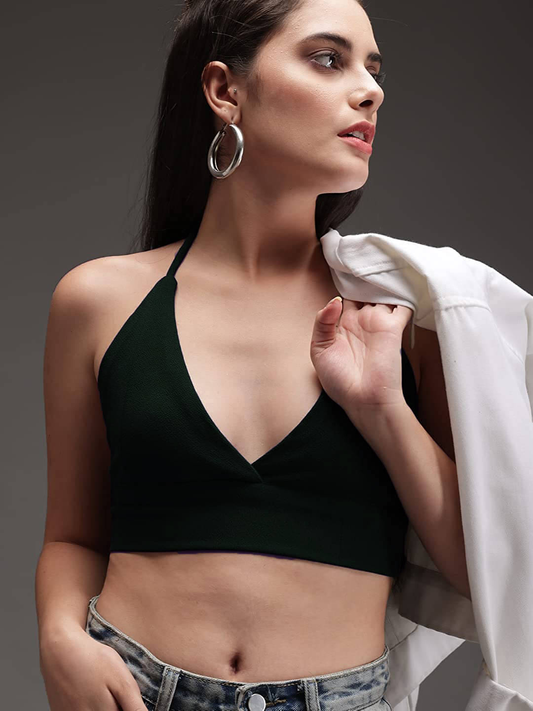 Istyle Can Women's Lycra Regular Top ( Green ) Istyle Can Women's Lycra Regular Top ( Green )