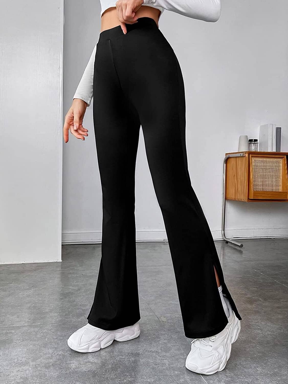     			Istyle Can Pack of 1 Polyester Relaxed Women's Casual Pants ( Black )