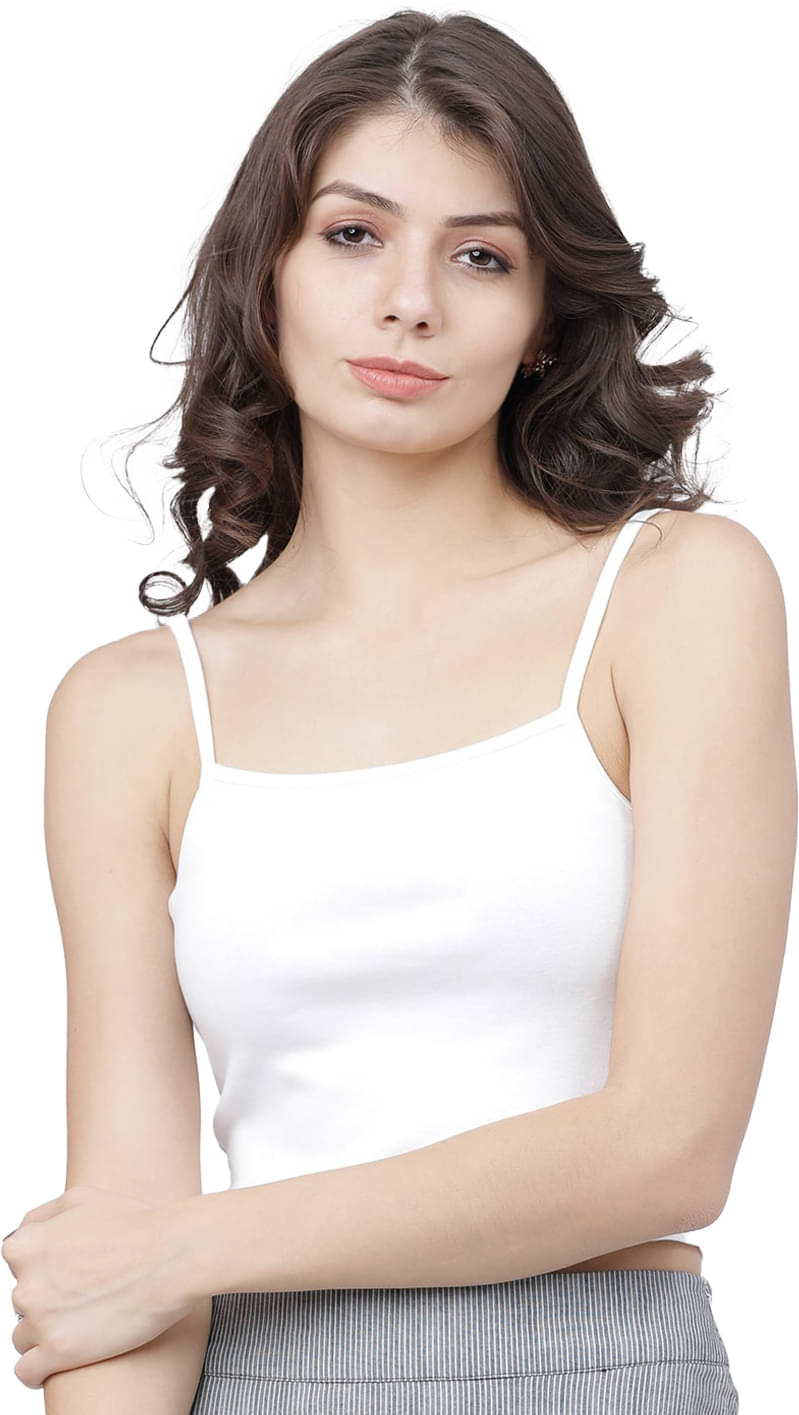     			Istyle Can Women's Hosiery Crop Top ( White )