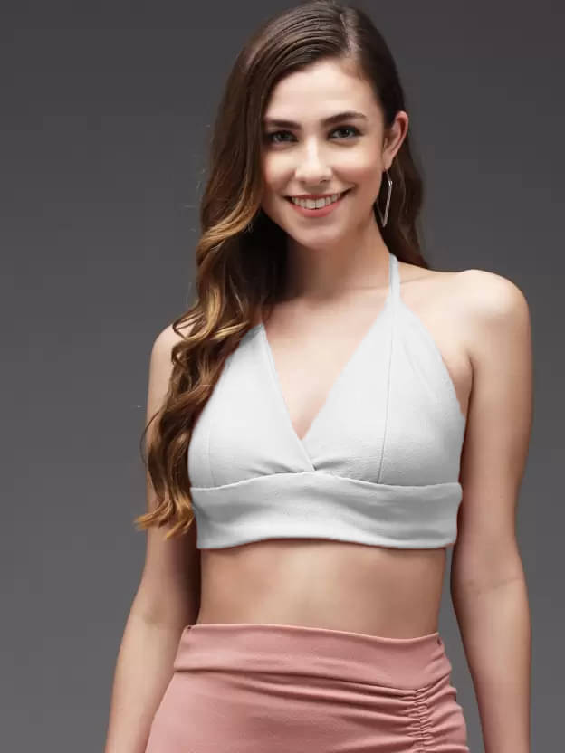 Istyle Can Women's Lycra Regular Top ( White ) Istyle Can Women's Lycra Regular Top ( White )