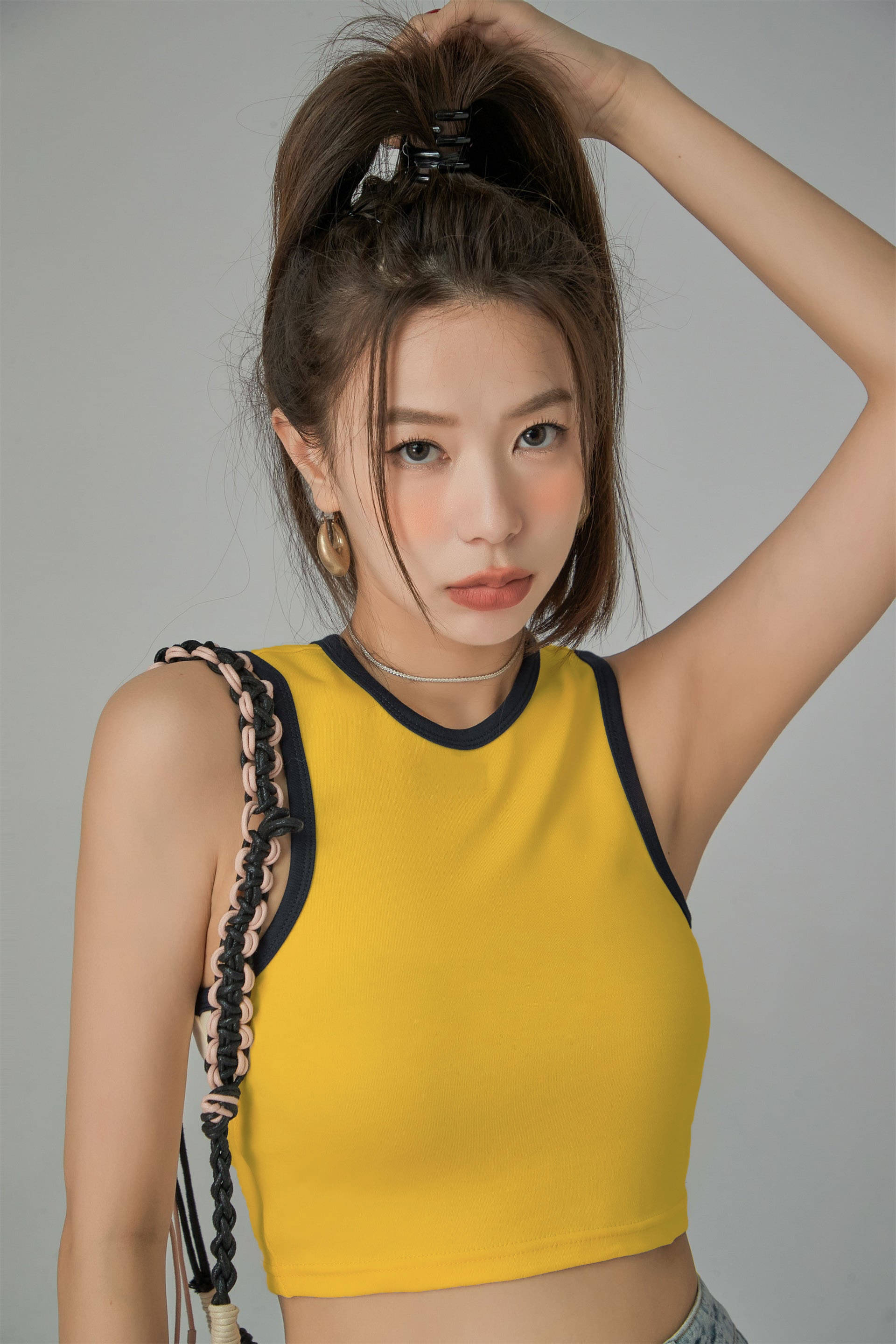 Istyle Can Women's Cotton Blend Tank Top ( Yellow )     			Istyle Can Women's Cotton Blend Tank Top ( Yellow )
