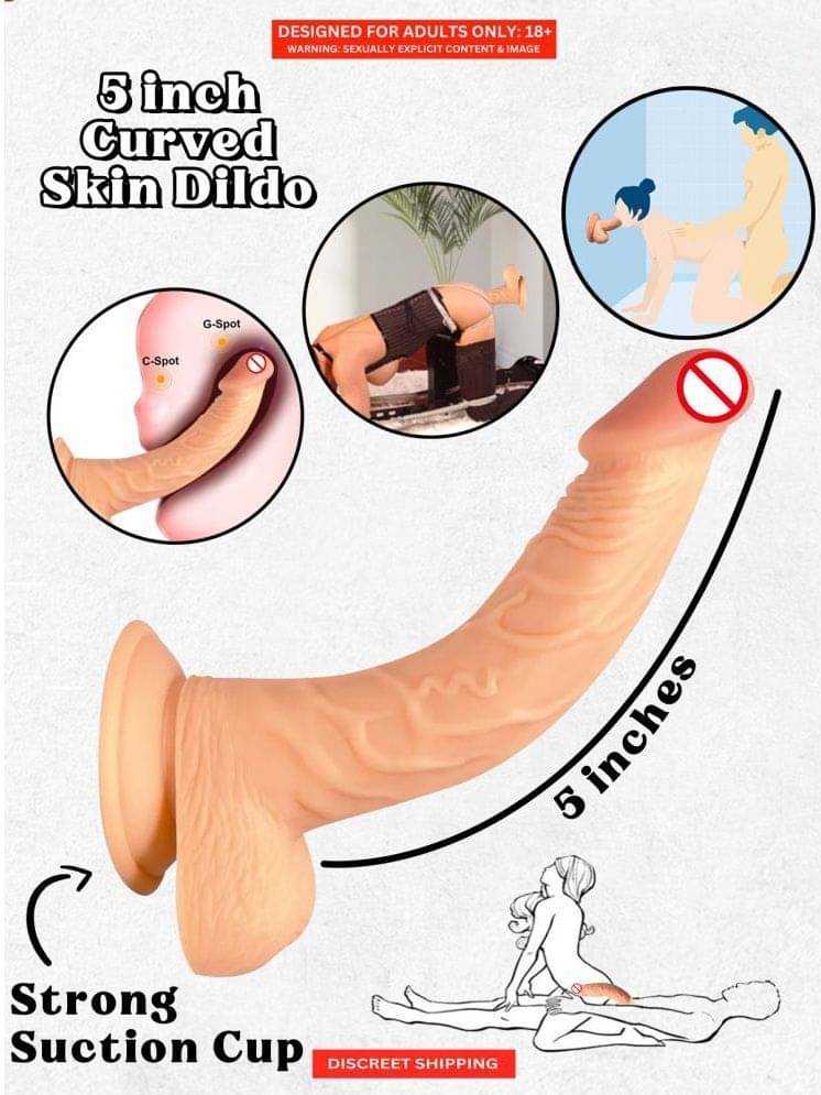 KAMAHOUSE PREMIUM QUALITY REALISTIC 5 INCH PINKHEAD CUR_VED STRONG SUCTION DILDO FOR WOMEN KAMAHOUSE PREMIUM QUALITY REALISTIC 5 INCH PINKHEAD CUR_VED STRONG SUCTION DILDO FOR WOMEN