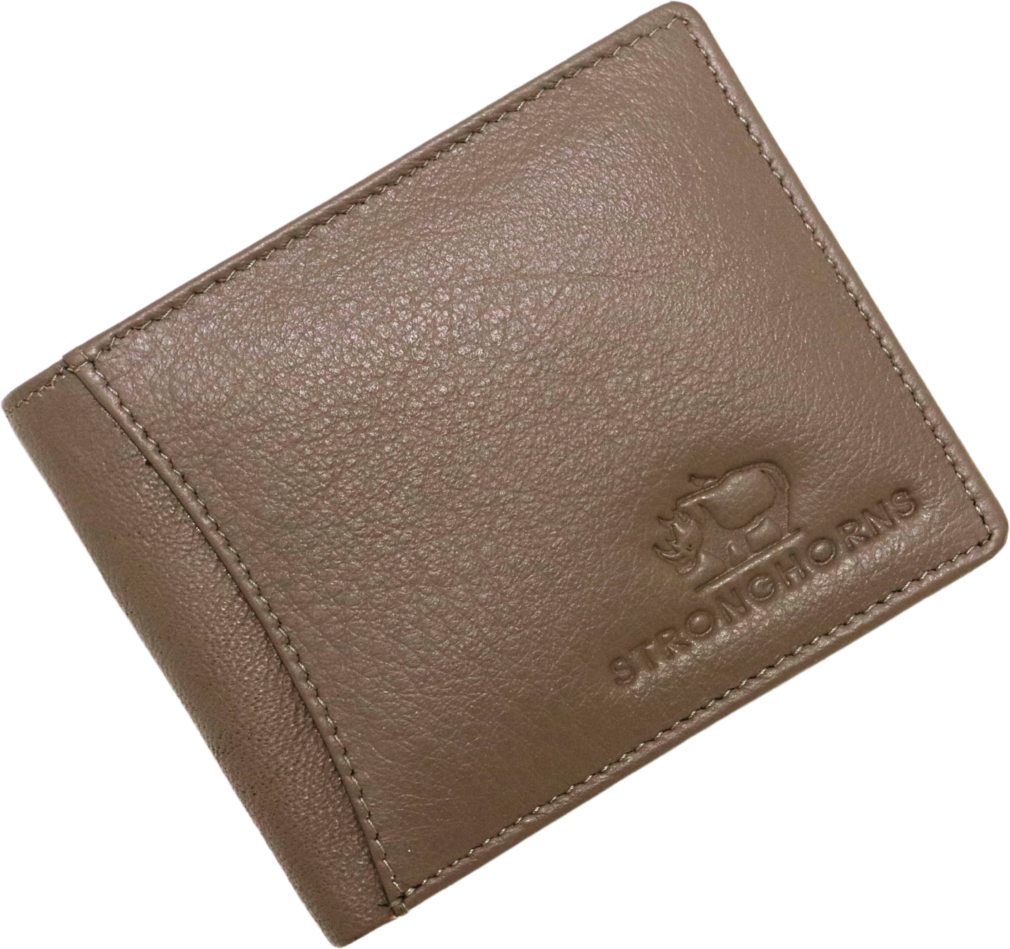 STRONG HORNS 100% Leather Engraved Men's Regular Wallet With 9 Slots For Card ( Gray , Pack of 1 ) - Handbags | Buy online on ZillyBuy
