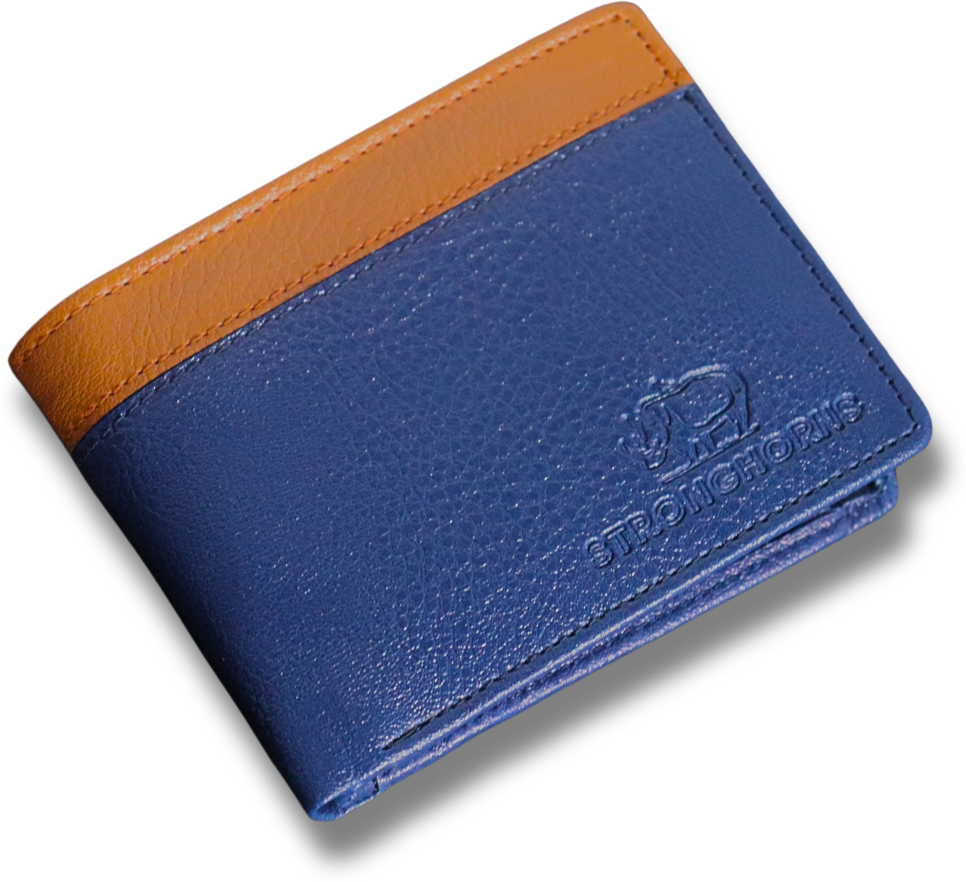 STRONG HORNS PU Striped Men's Regular Wallet With 7 Slots For Card ( Blue , Pack of 1 ) - Handbags | Buy online on ZillyBuy