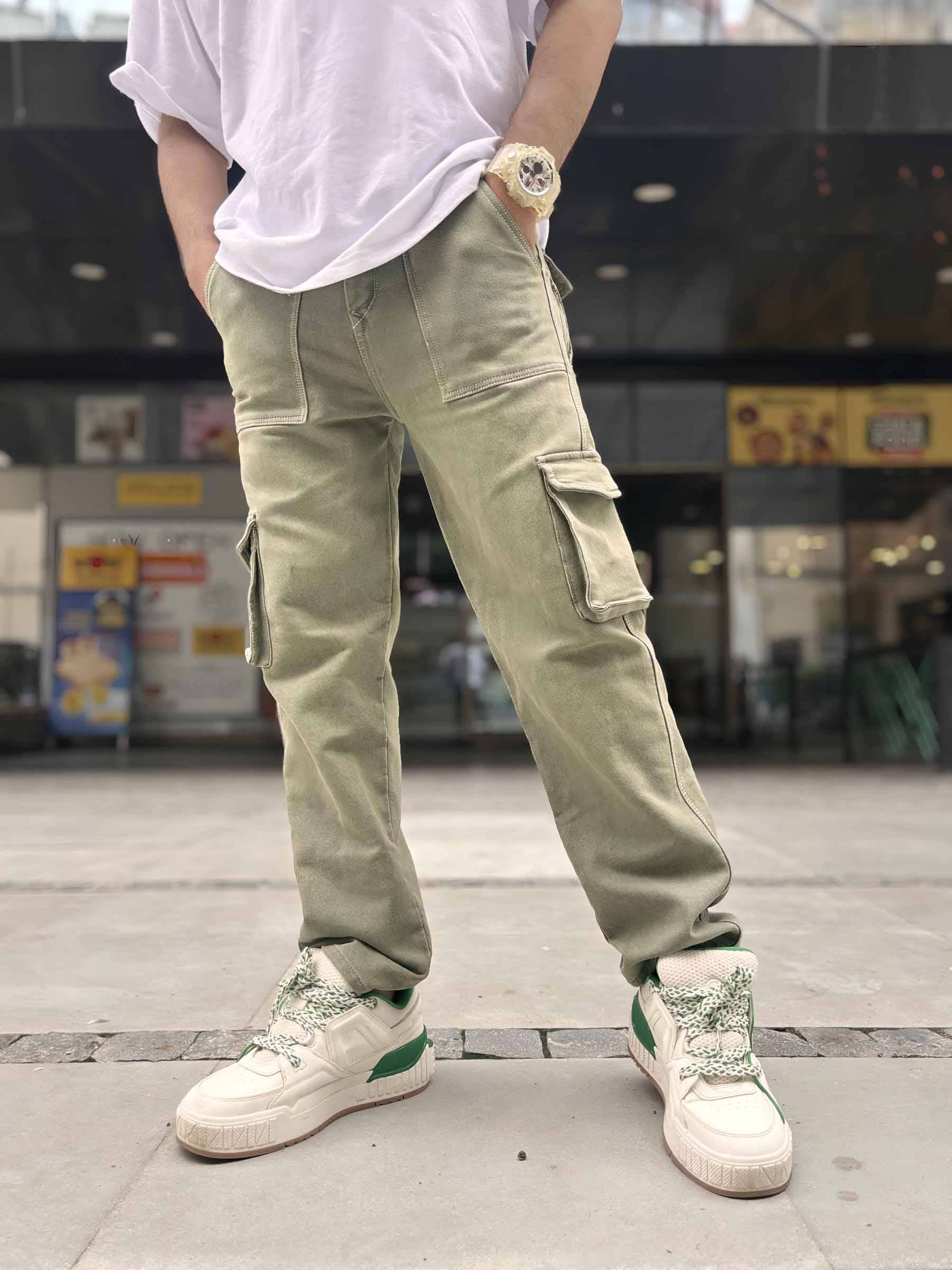     			Styzon Regular Fit Basic Men's Jeans - Light Green ( Pack of 1 )