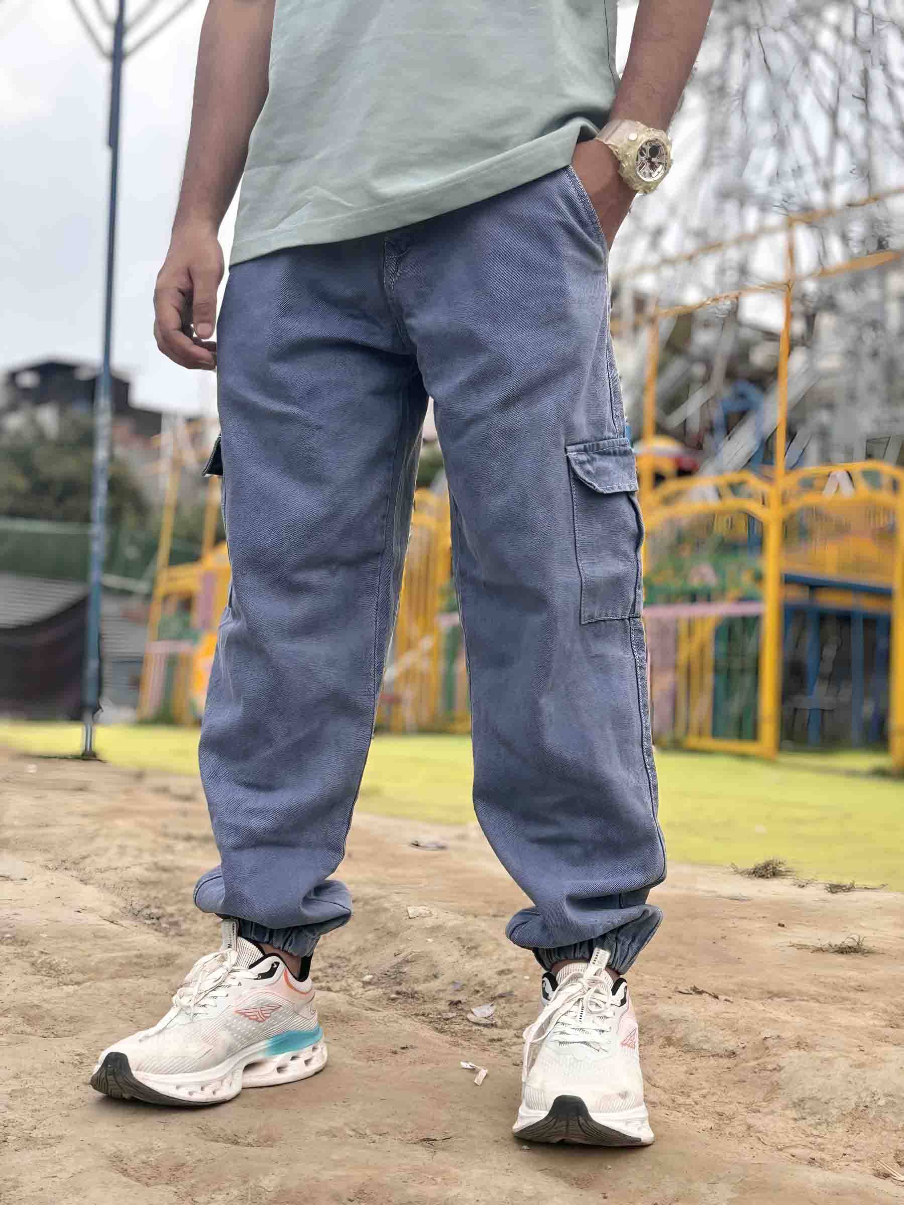 Styzon Regular Fit Jogger Men's Jeans - Grey ( Pack of 1 ) Styzon Regular Fit Jogger Men's Jeans - Grey ( Pack of 1 )