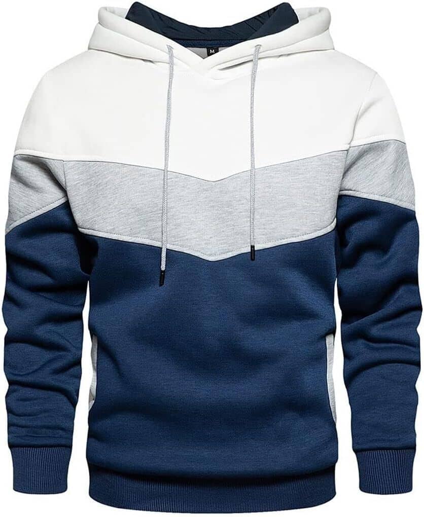 TAZO Fleece Hooded Men's Sweatshirt - White ( Pack of 1 )