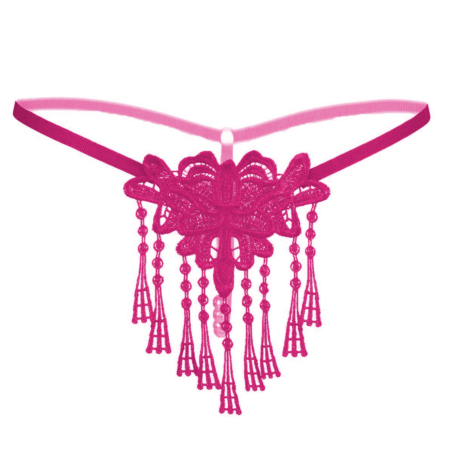 Talgo Pack of 1 Poly Crepe G-Strings For Women ( Black )