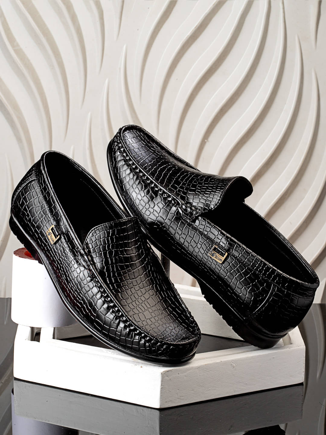     			Action Black Men's Slip on