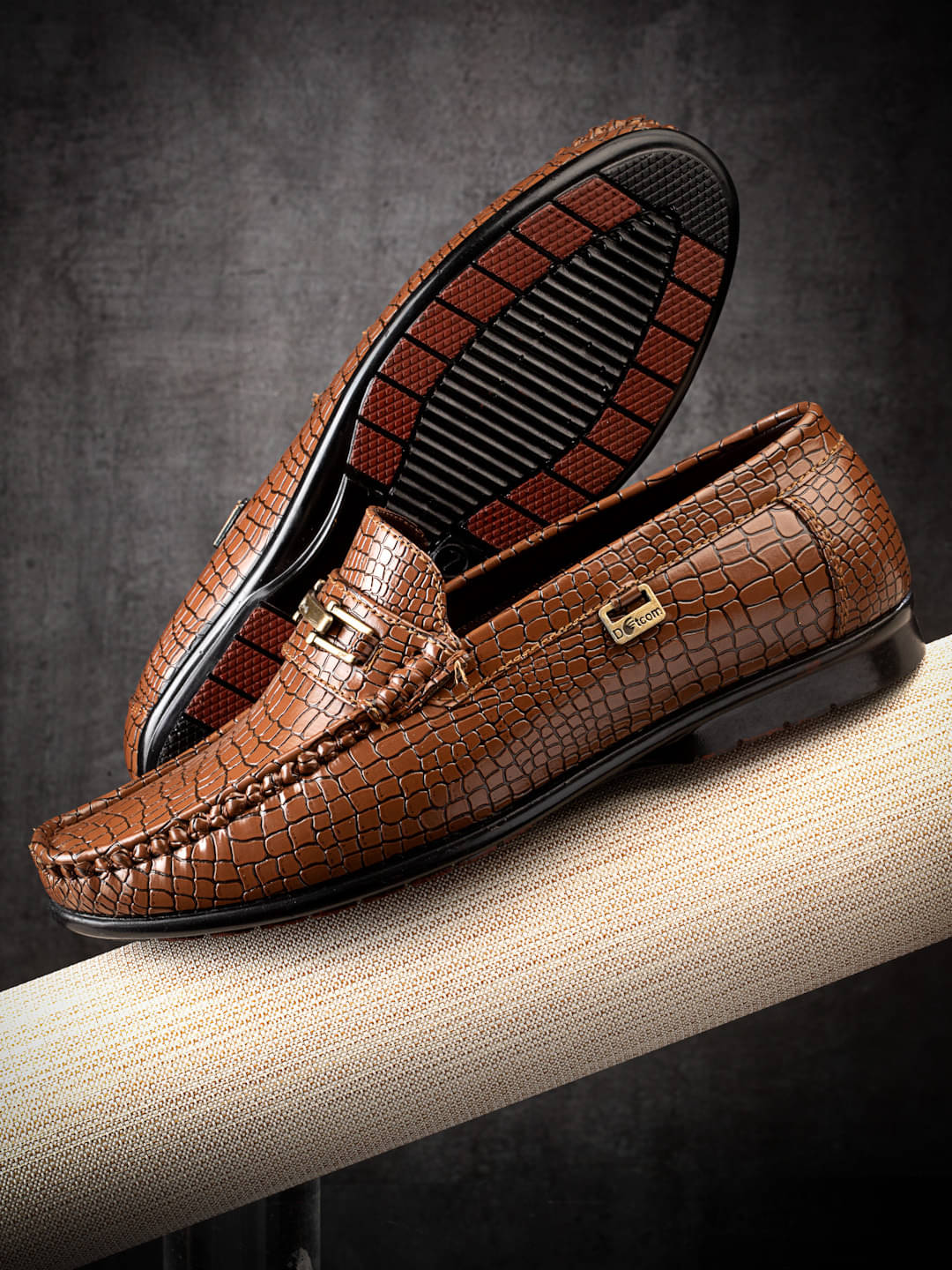     			Action Tan Men's Slip on