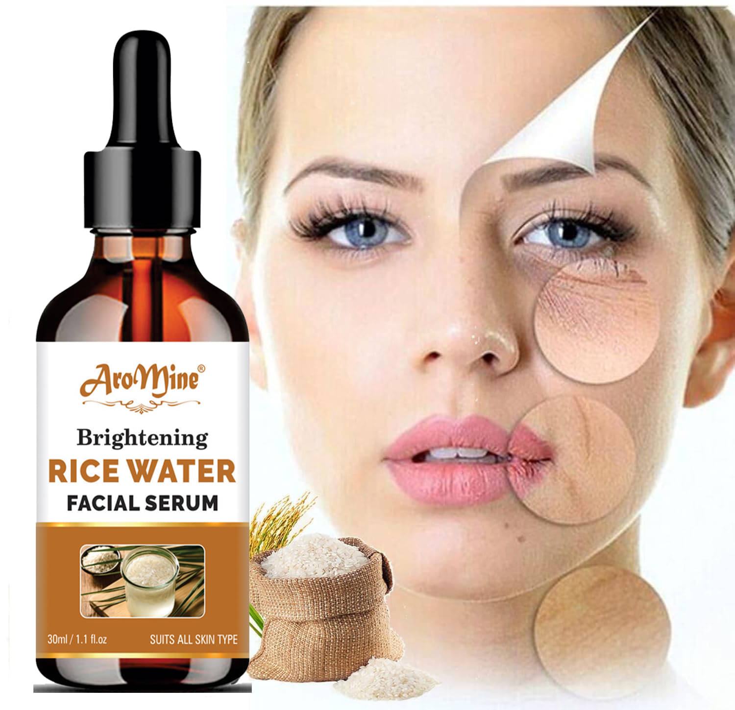     			Aromine Face Serum Vitamin C Spot Removal For All Skin Type ( Pack of 1 )