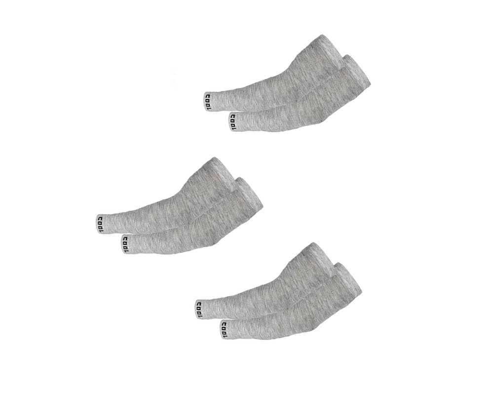 Benicia Grey Solid Riding Sleeves ( Set of 3 )     			Benicia Grey Solid Riding Sleeves ( Set of 3 )
