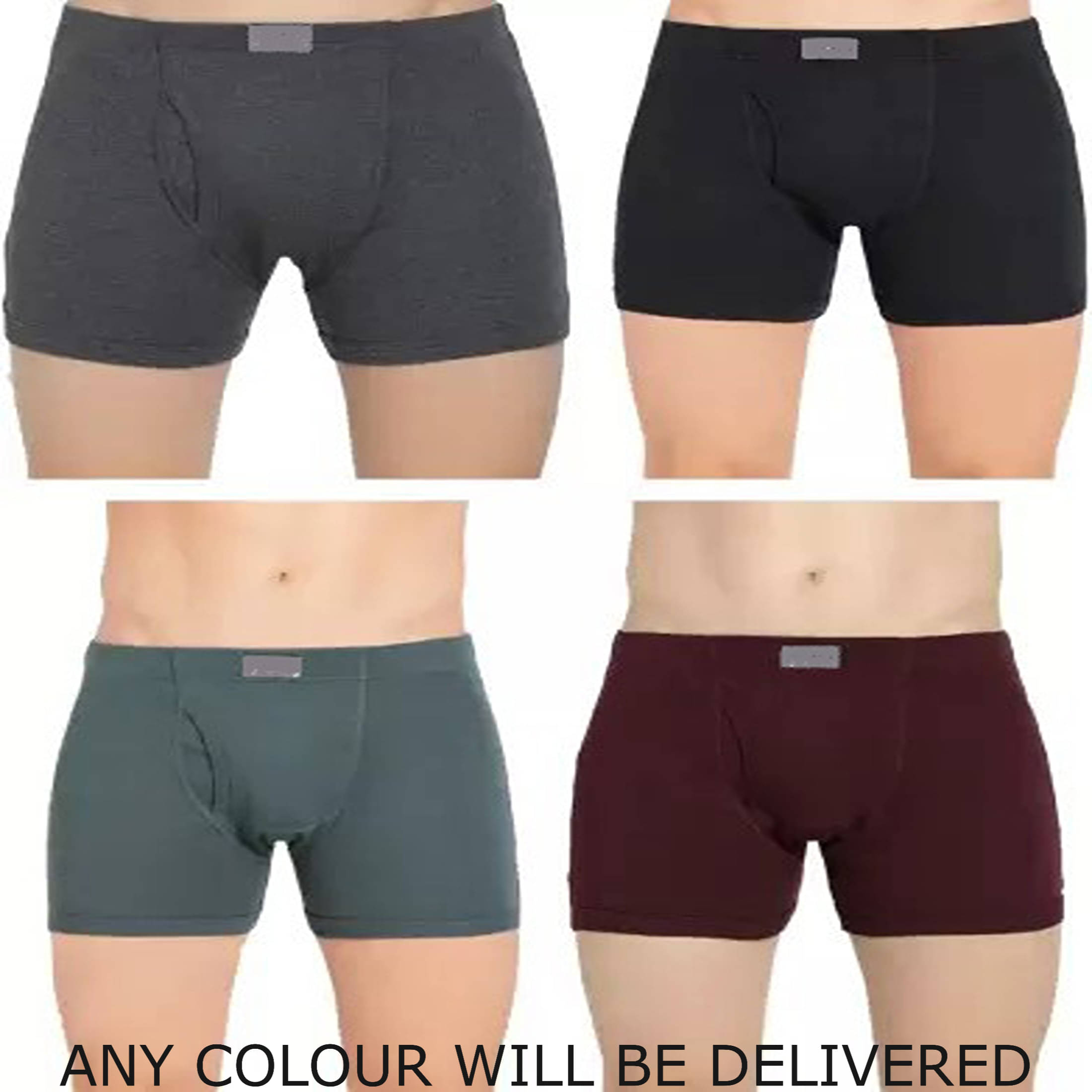 Cavenders Pack of 4 Cotton Blend Trunks For Men's ( Navy Blue )     			Cavenders Pack of 4 Cotton Blend Trunks For Men's ( Navy Blue )