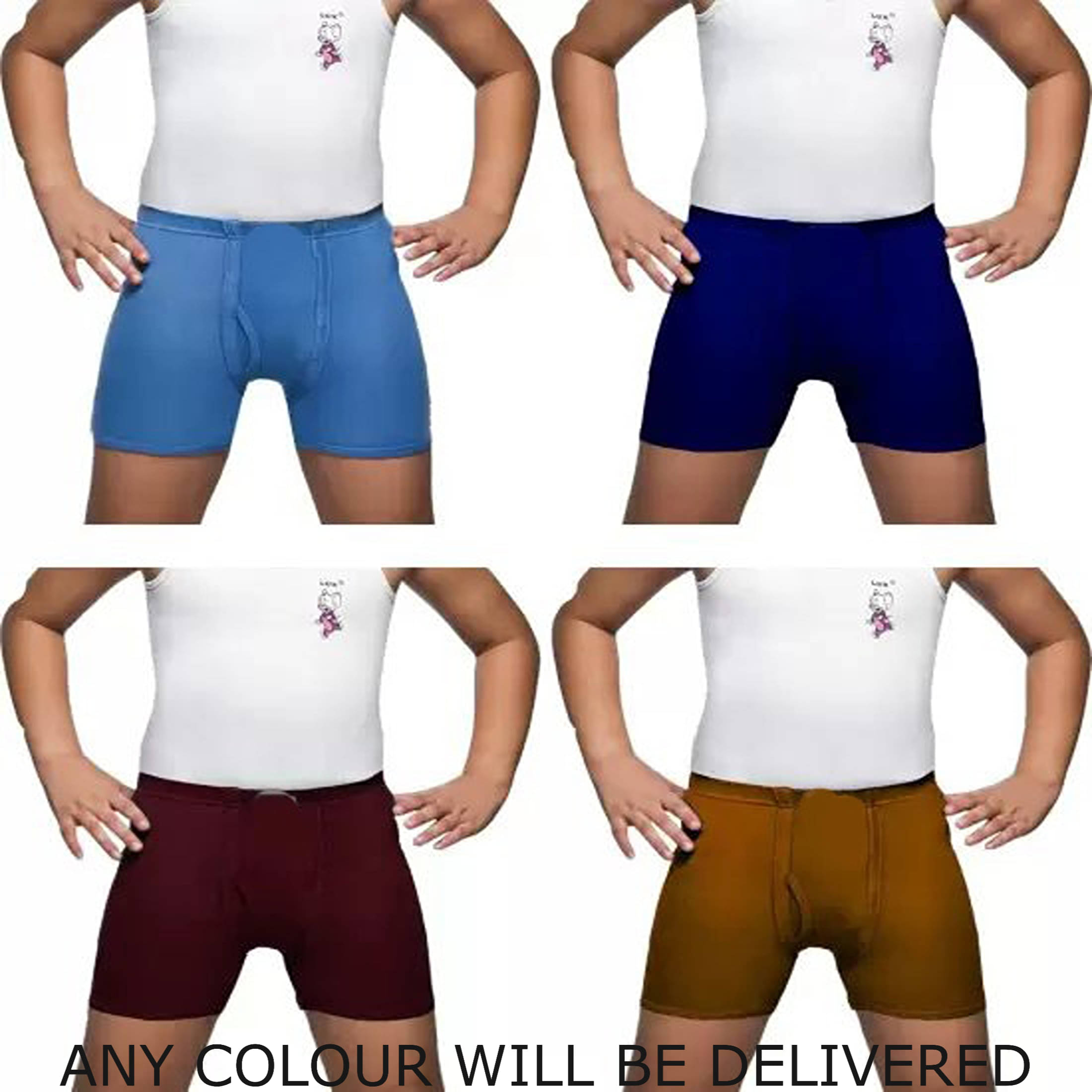 Cavenders Pack of 4 Cotton Blend Trunks For Men's ( Navy Blue )     			Cavenders Pack of 4 Cotton Blend Trunks For Men's ( Navy Blue )