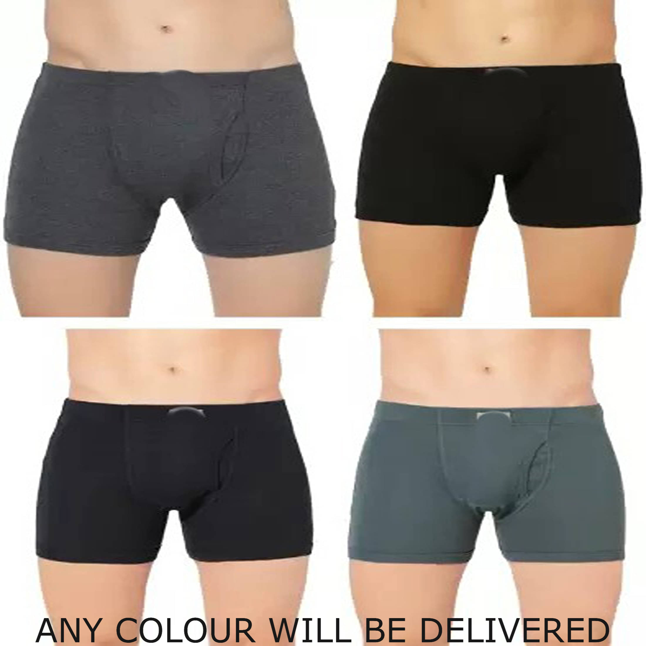 Cavenders Pack of 4 Cotton Blend Trunks For Men's ( Navy Blue )     			Cavenders Pack of 4 Cotton Blend Trunks For Men's ( Navy Blue )