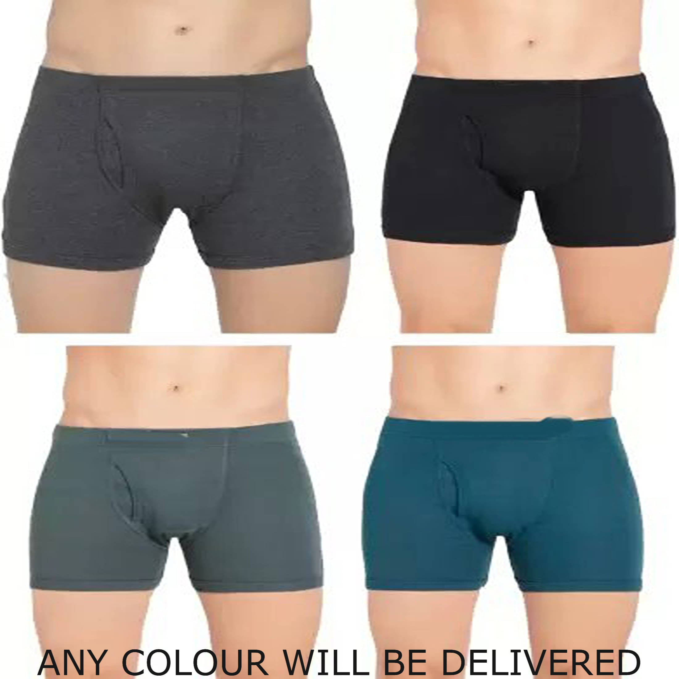 Cavenders Pack of 4 Cotton Blend Trunks For Men's ( Navy Blue )     			Cavenders Pack of 4 Cotton Blend Trunks For Men's ( Navy Blue )