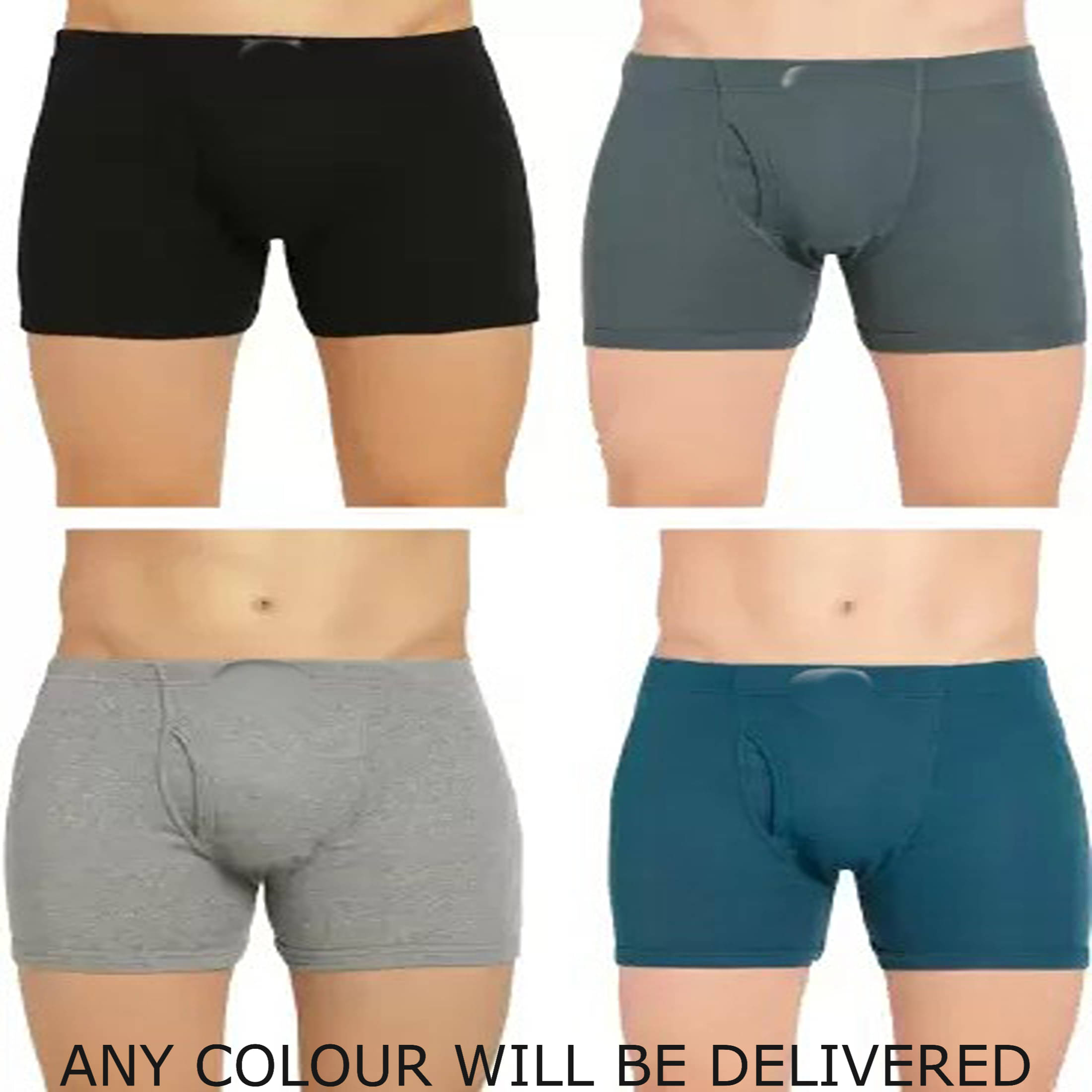     			Cavenders Pack of 4 Cotton Blend Trunks For Men's ( Navy Blue )