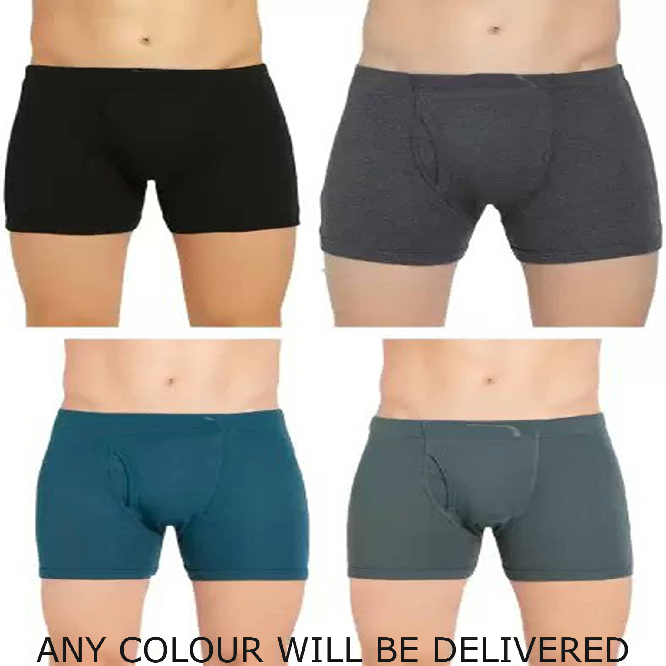     			Cavenders Pack of 4 Cotton Blend Trunks For Men's ( Navy Blue )