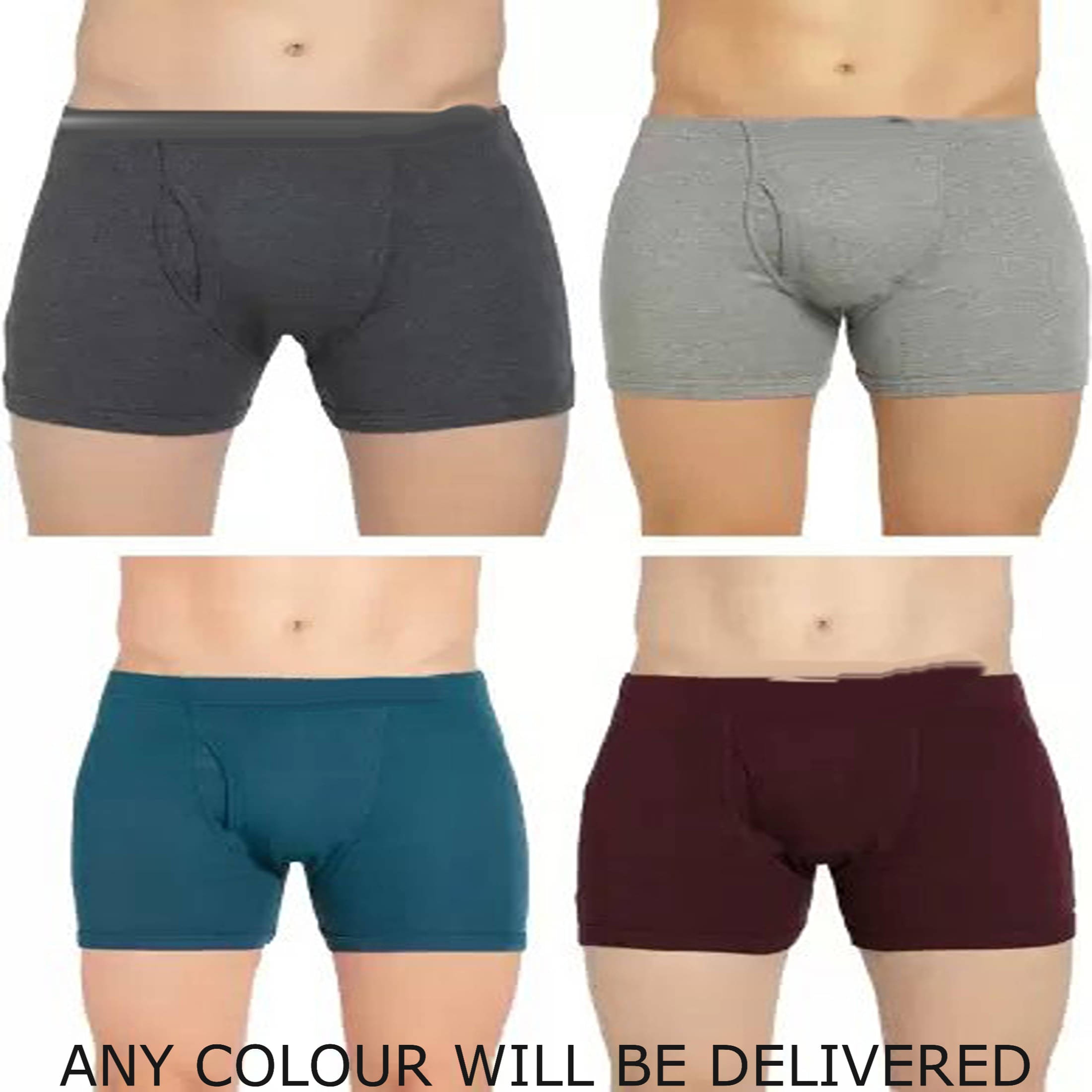     			Cavenders Pack of 4 Cotton Blend Trunks For Men's ( Navy Blue )