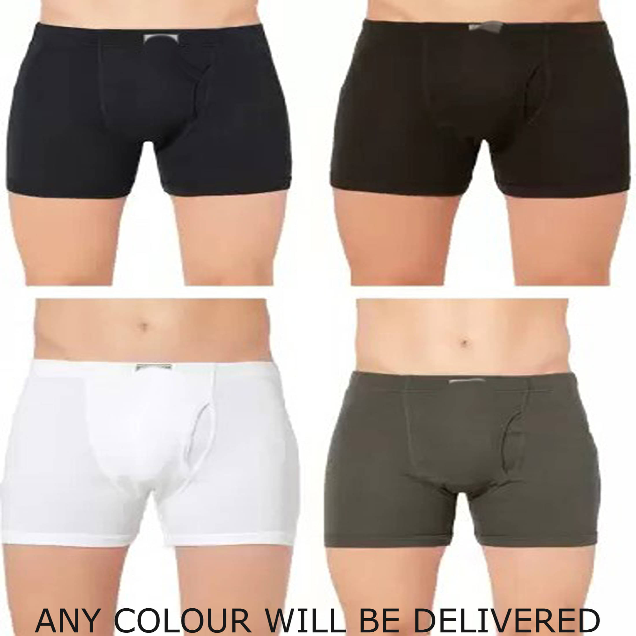 Cavenders Pack of 4 Cotton Blend Trunks For Men's ( Navy Blue )     			Cavenders Pack of 4 Cotton Blend Trunks For Men's ( Navy Blue )