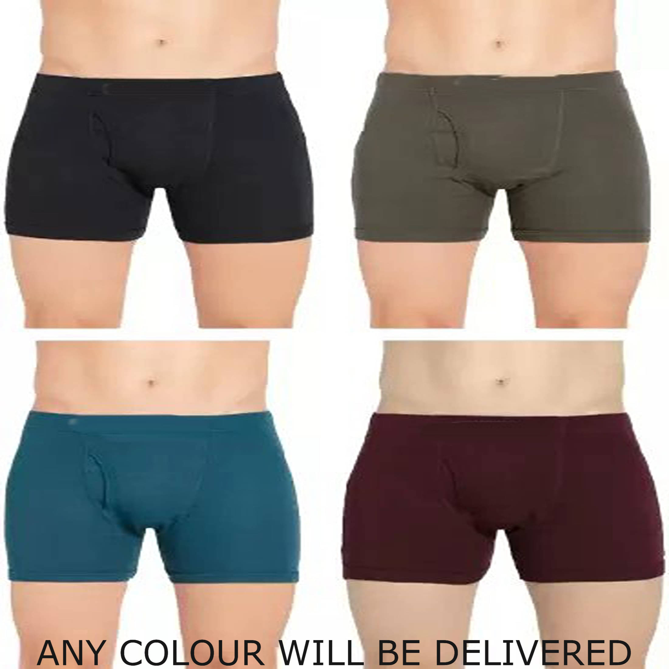 Cavenders Pack of 4 Cotton Blend Trunks For Men's ( Navy Blue )     			Cavenders Pack of 4 Cotton Blend Trunks For Men's ( Navy Blue )
