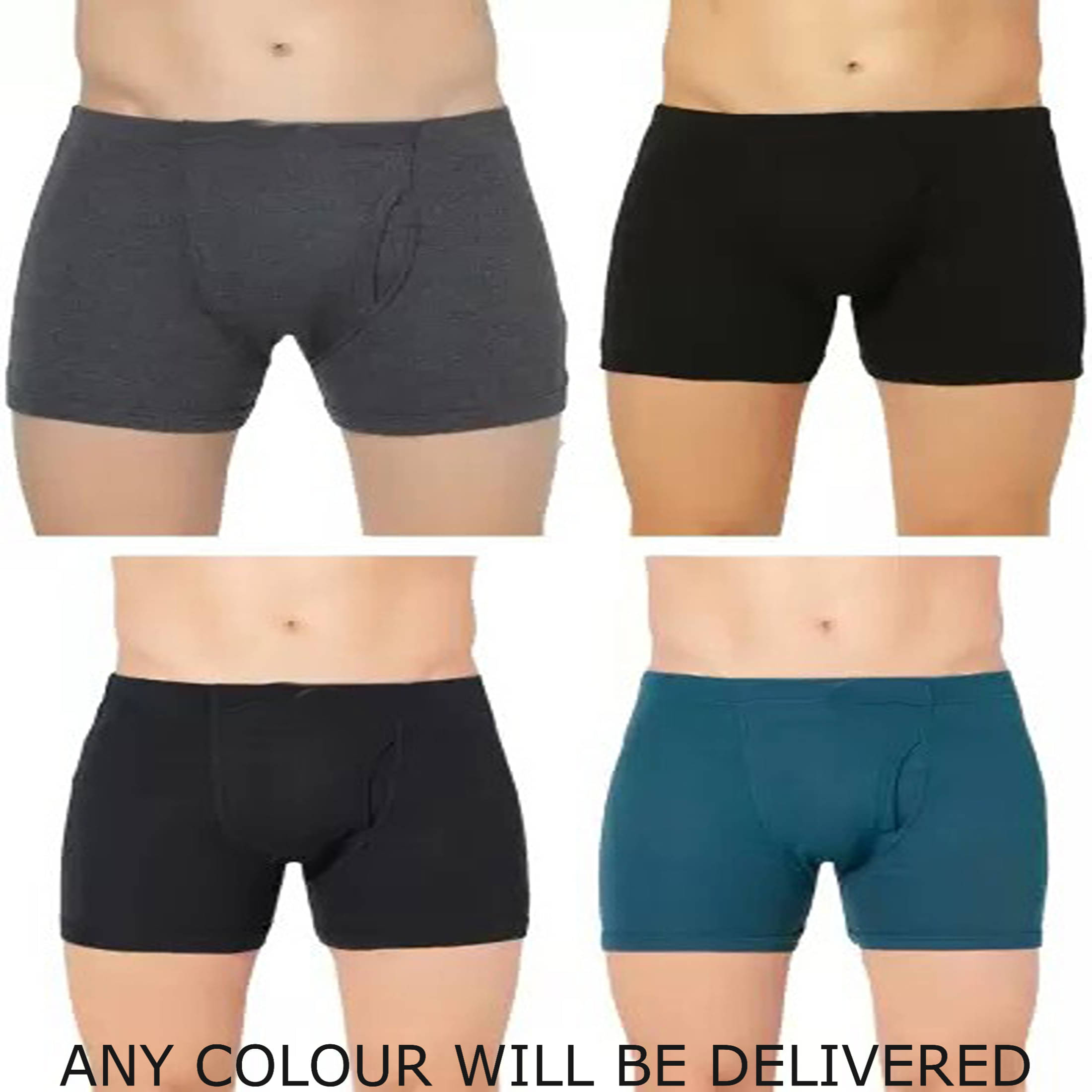 Cavenders Pack of 4 Cotton Blend Trunks For Men's ( Navy Blue )     			Cavenders Pack of 4 Cotton Blend Trunks For Men's ( Navy Blue )