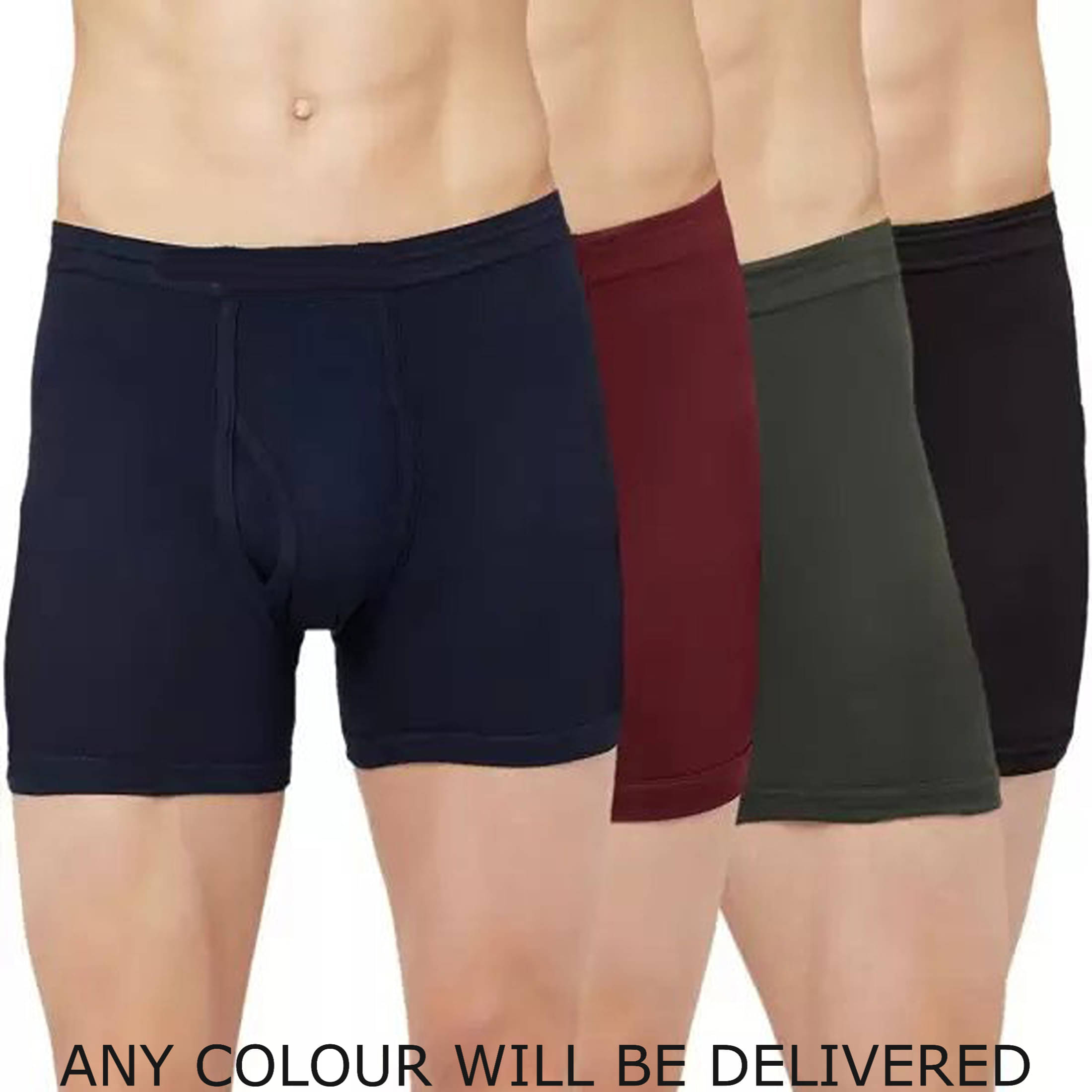 Cavenders Pack of 4 Cotton Blend Trunks For Men's ( Navy Blue )     			Cavenders Pack of 4 Cotton Blend Trunks For Men's ( Navy Blue )