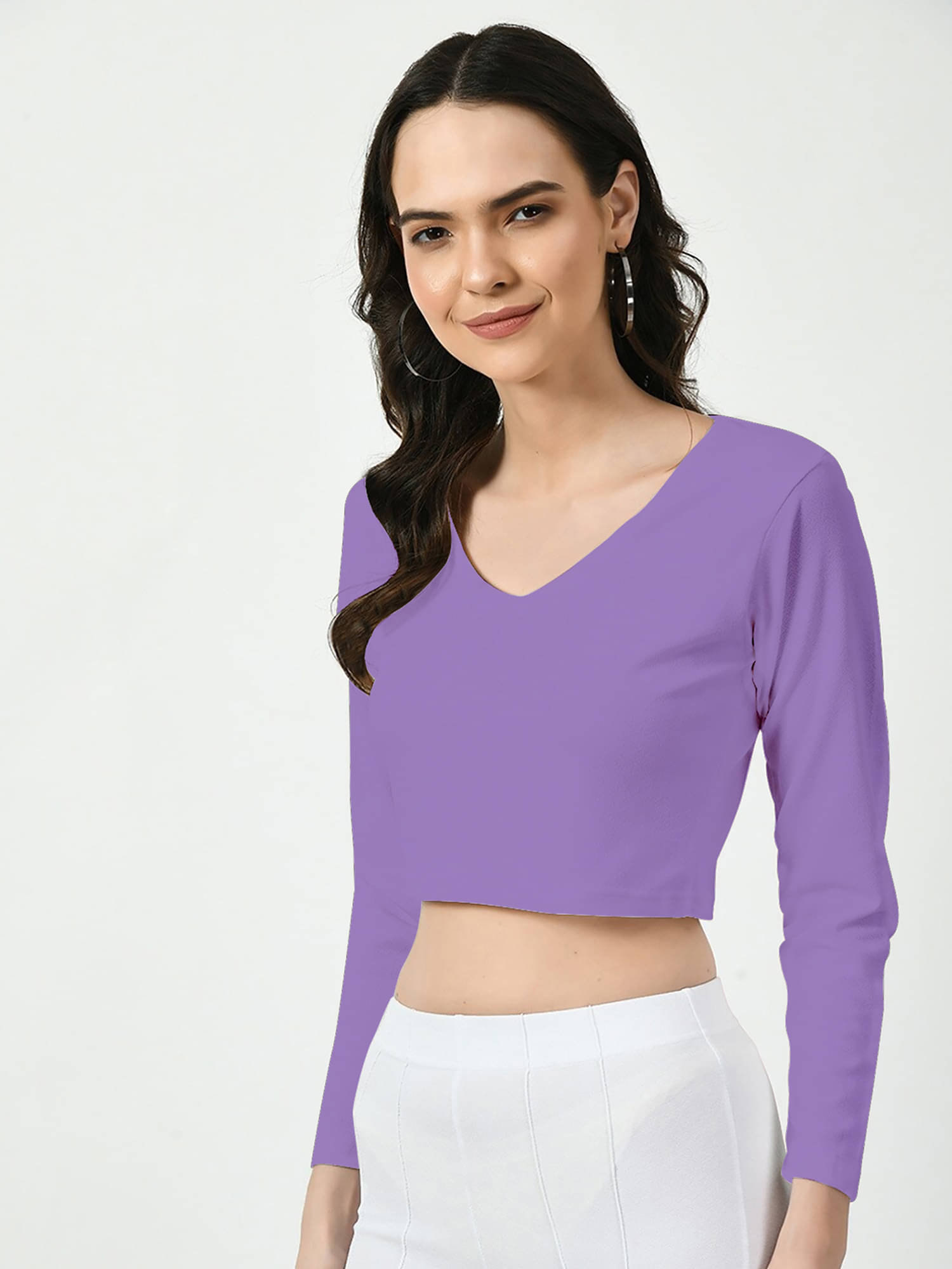 Dream Beauty Fashion Women's Polyester Regular Top ( Lavendar ) Dream Beauty Fashion Women's Polyester Regular Top ( Lavendar )