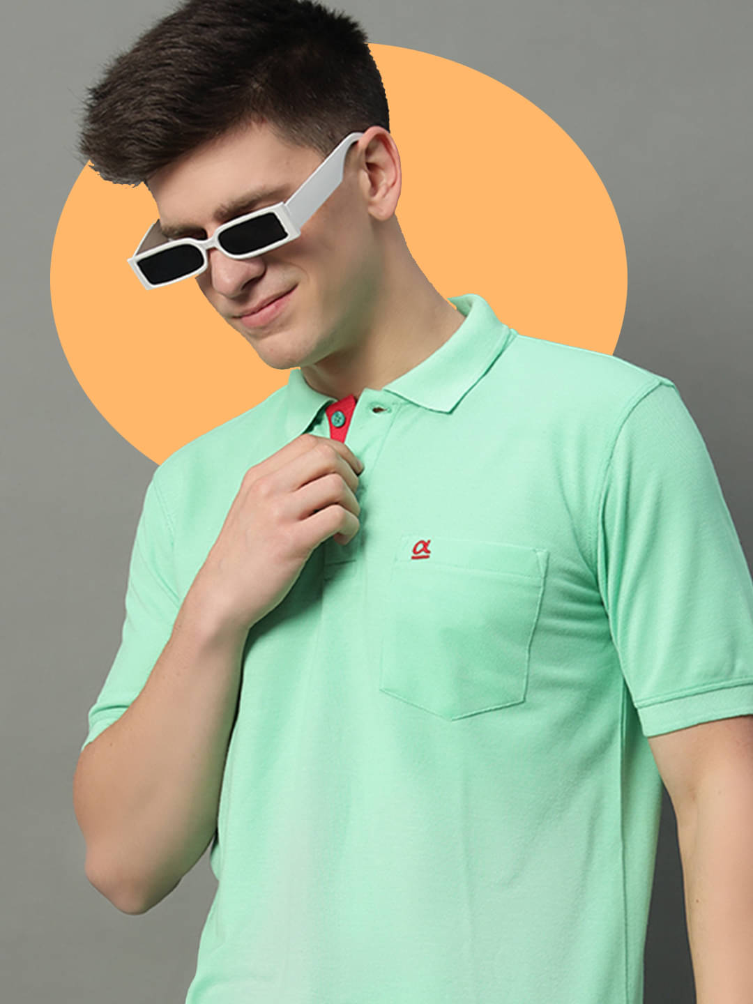 GET GOLF Pack of 1 Cotton Blend Regular Fit Solid Half Sleeves Men's Polo T Shirt ( Sea Green ) GET GOLF Pack of 1 Cotton Blend Regular Fit Solid Half Sleeves Men's Polo T Shirt ( Sea Green )