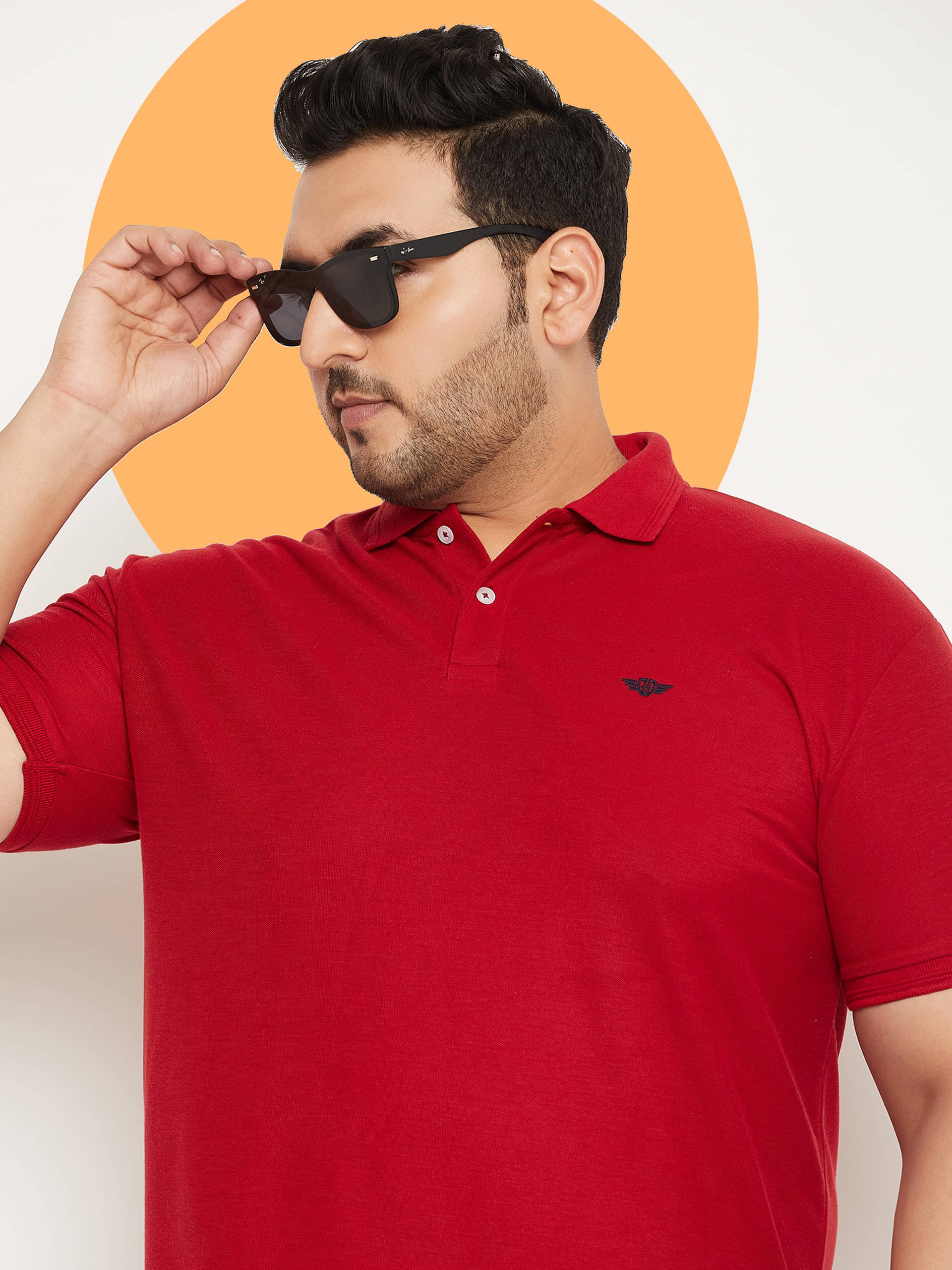 GET GOLF Pack of 1 Cotton Blend Regular Fit Solid Half Sleeves Men's Polo T Shirt ( Maroon ) GET GOLF Pack of 1 Cotton Blend Regular Fit Solid Half Sleeves Men's Polo T Shirt ( Maroon )
