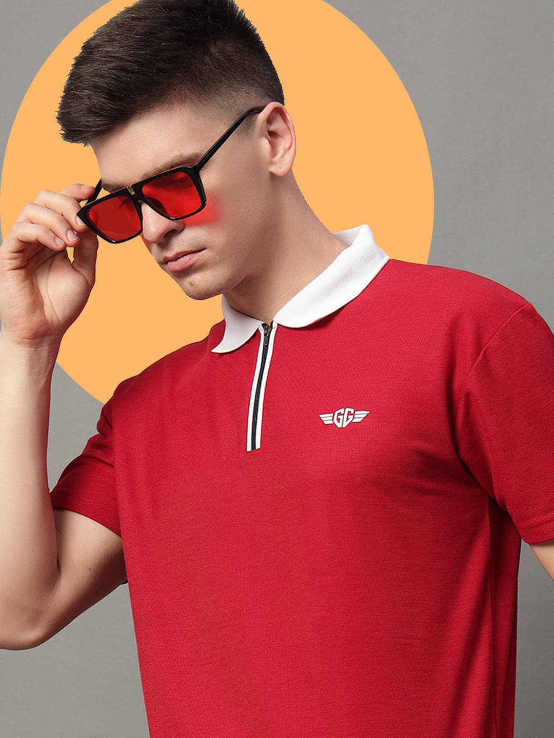 GET GOLF Pack of 1 Cotton Blend Regular Fit Solid Half Sleeves Men's Polo T Shirt ( Maroon ) GET GOLF Pack of 1 Cotton Blend Regular Fit Solid Half Sleeves Men's Polo T Shirt ( Maroon )