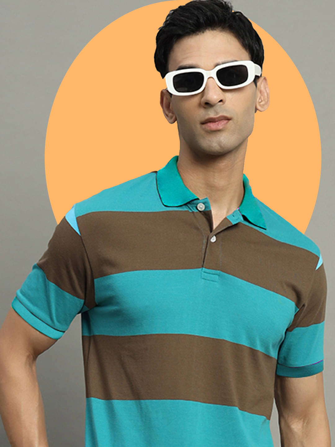     			GET GOLF Pack of 1 Cotton Blend Regular Fit Solid Half Sleeves Men's Polo T Shirt ( Green )