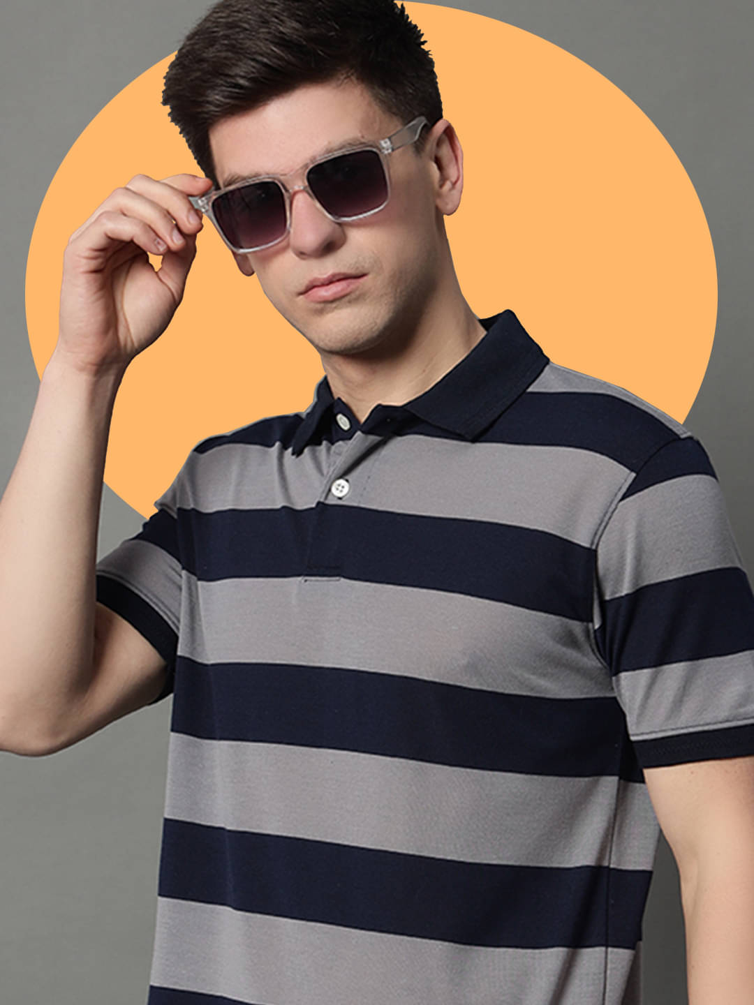     			GET GOLF Pack of 1 Cotton Blend Regular Fit Solid Half Sleeves Men's Polo T Shirt ( Black )