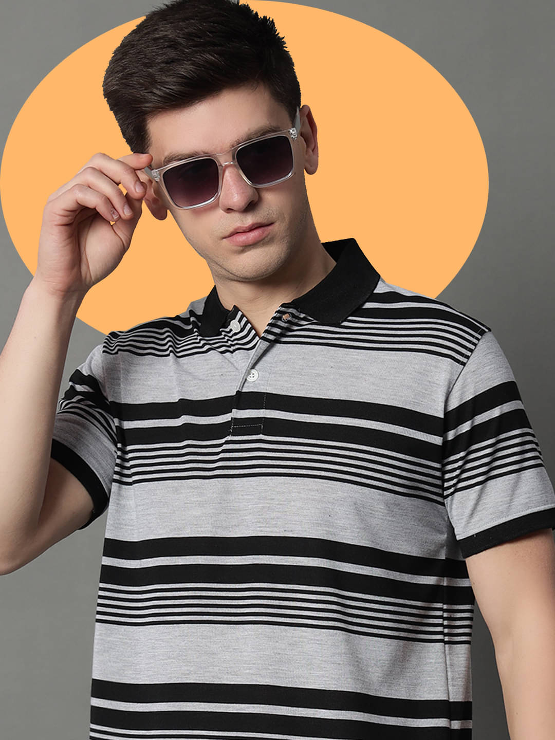 GET GOLF Pack of 1 Cotton Blend Regular Fit Striped Half Sleeves Men's Polo T Shirt ( Multicolor ) GET GOLF Pack of 1 Cotton Blend Regular Fit Striped Half Sleeves Men's Polo T Shirt ( Multicolor )