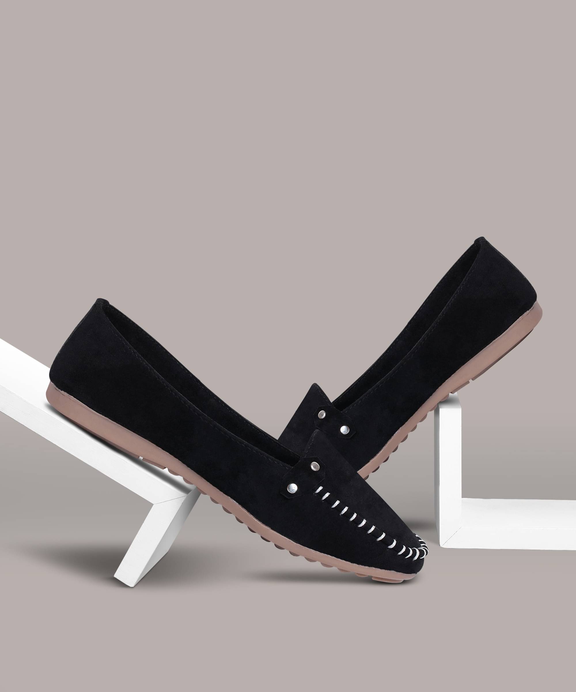     			Moonwalk Black Women's Slip On