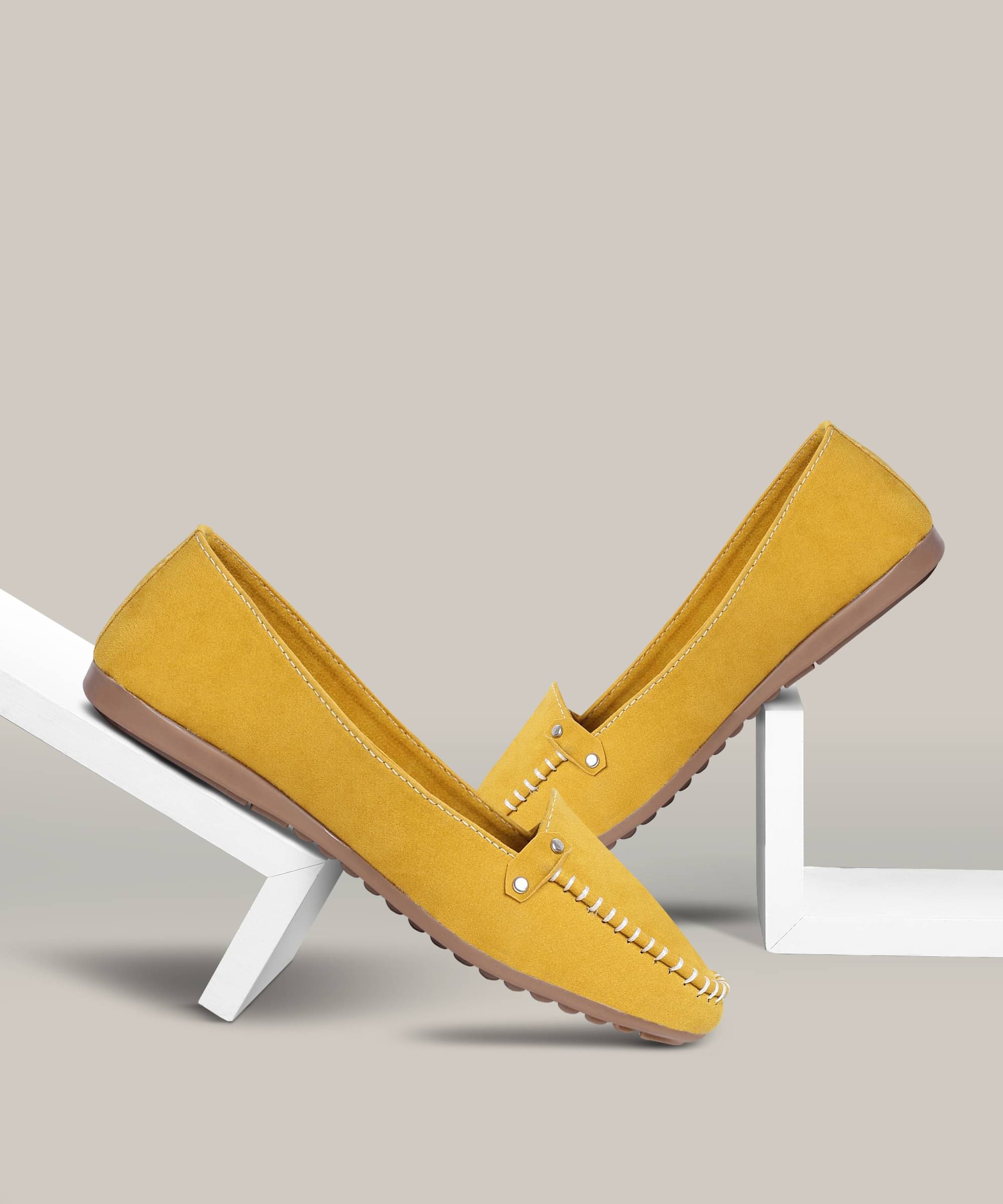     			Moonwalk Yellow Women's Slip On