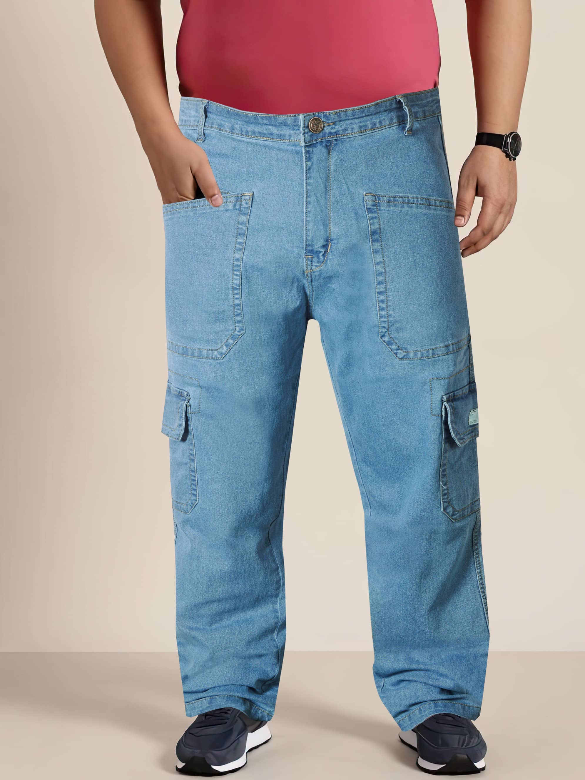 RIG BONE Clean Look Men's Jeans - Light Blue ( Pack of 1 ) - Jeans | Buy online on ZillyBuy