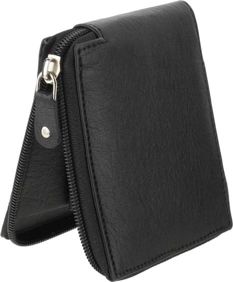     			Sonrisa PU Solid Men's Regular Wallet With 10 Slots For Card ( Black , Pack of 1 )