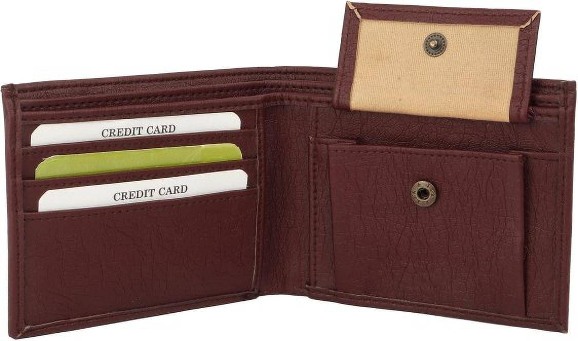     			Sonrisa PU Solid Men's Regular Wallet With 9 Slots For Card ( Brown , Pack of 1 )