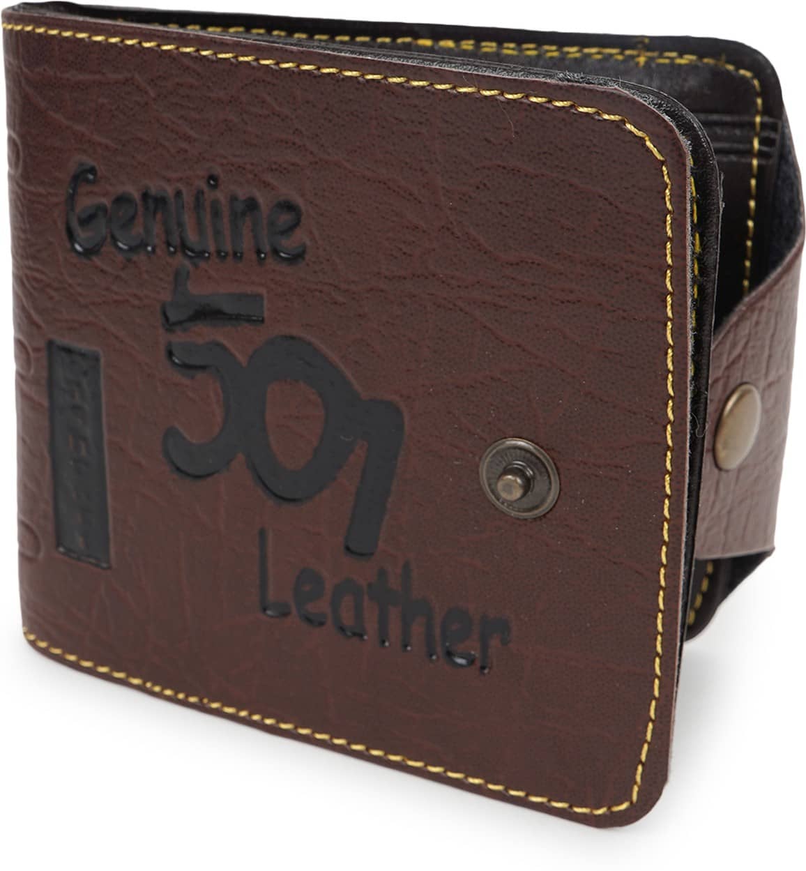 Sonrisa PU Solid Men's Regular Wallet With 9 Slots For Card ( Brown , Pack of 1 ) - Handbags | Buy online on ZillyBuy