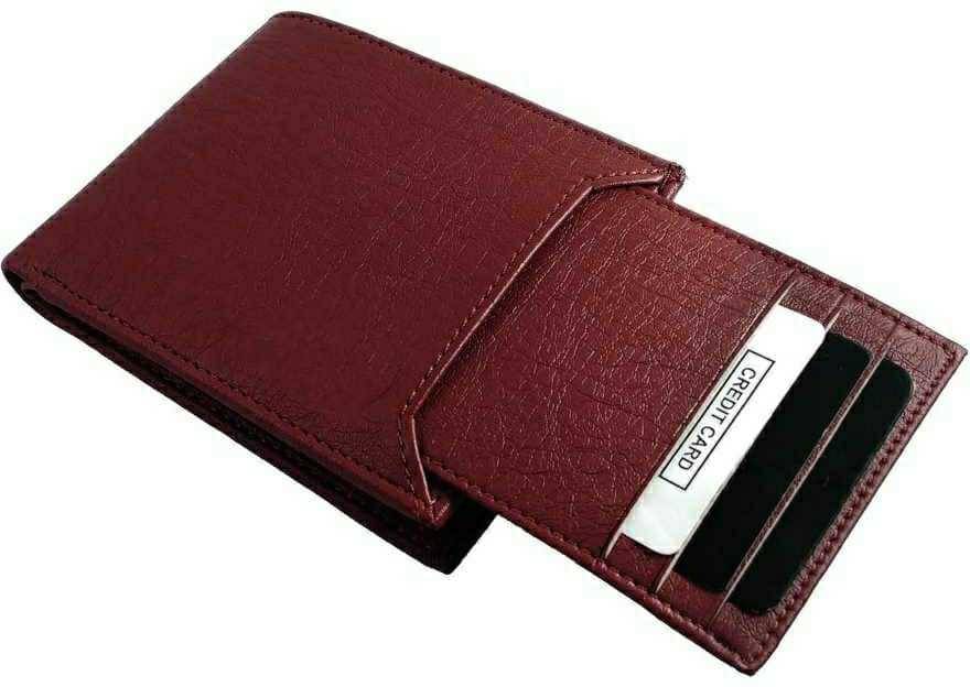     			Sonrisa PU Solid Men's Regular Wallet With 9 Slots For Card ( Brown , Pack of 1 )