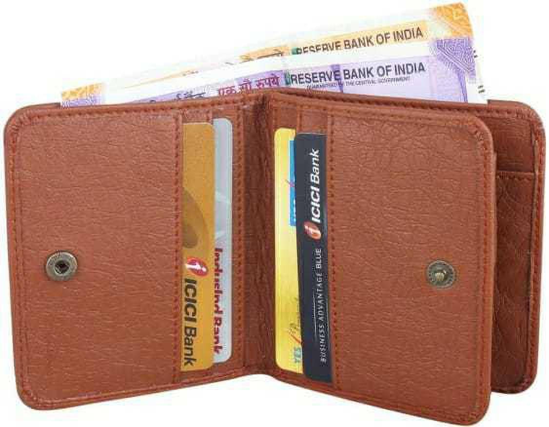     			Sonrisa PU Solid Men's Regular Wallet With 10 Slots For Card ( Tan , Pack of 1 )