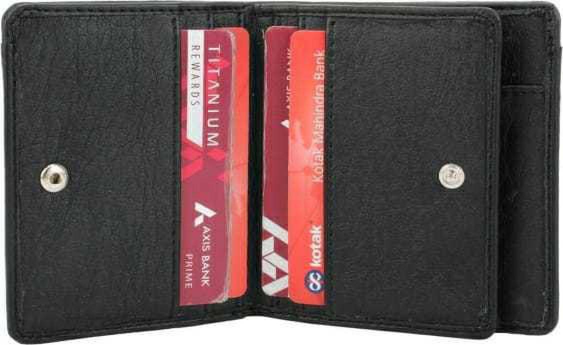     			Sonrisa PU Solid Men's Regular Wallet With 10 Slots For Card ( Black , Pack of 1 )